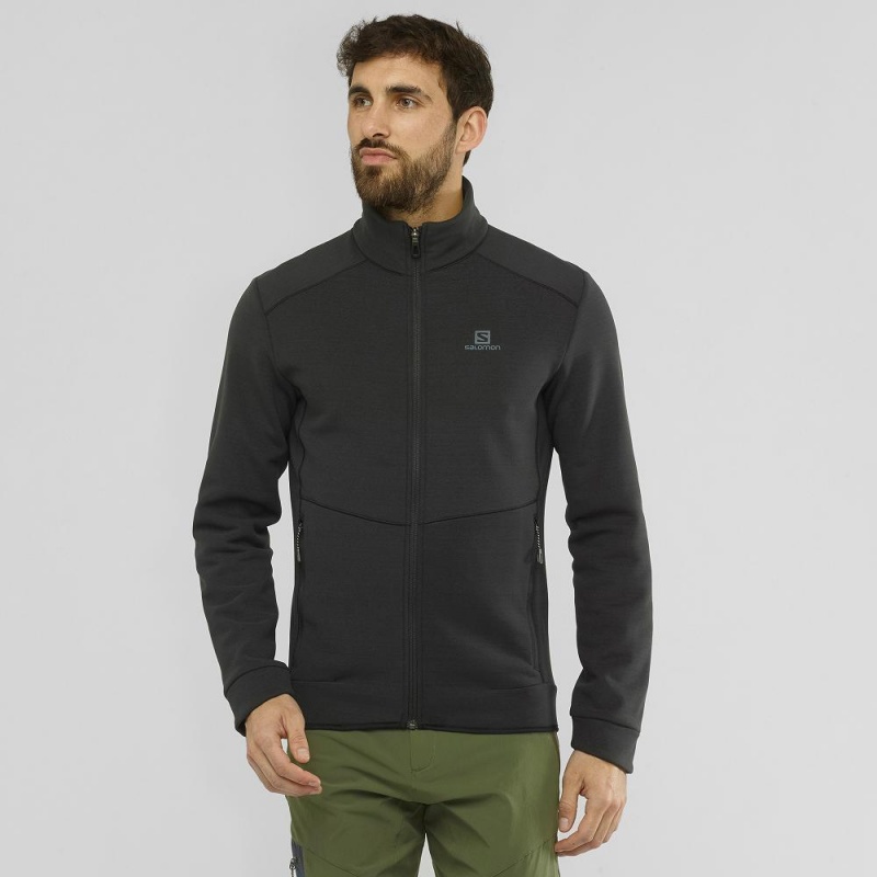 Salomon Essential Warm Skijakker Herre Sort | 48736-UVBI