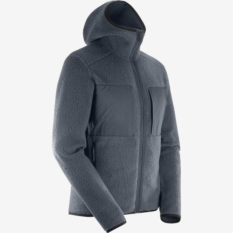 Salomon Essential Warm Teddy Skijakker Herre Gray | 79402-IZAP