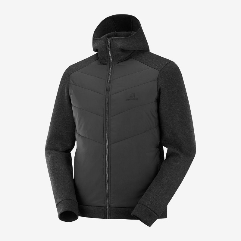 Salomon Essential Xwarm Hybrid Hættetrøje Herre Sort | 08397-AGSV