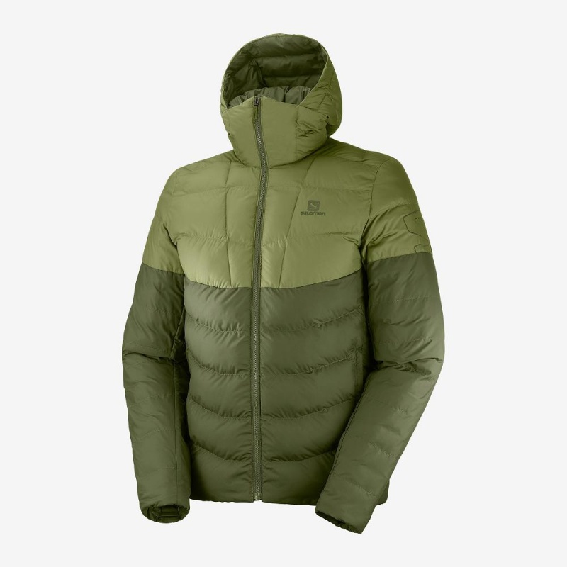 Salomon Essential Xwarm Insulated Hættetrøje Herre Grøn | 47186-GBAN