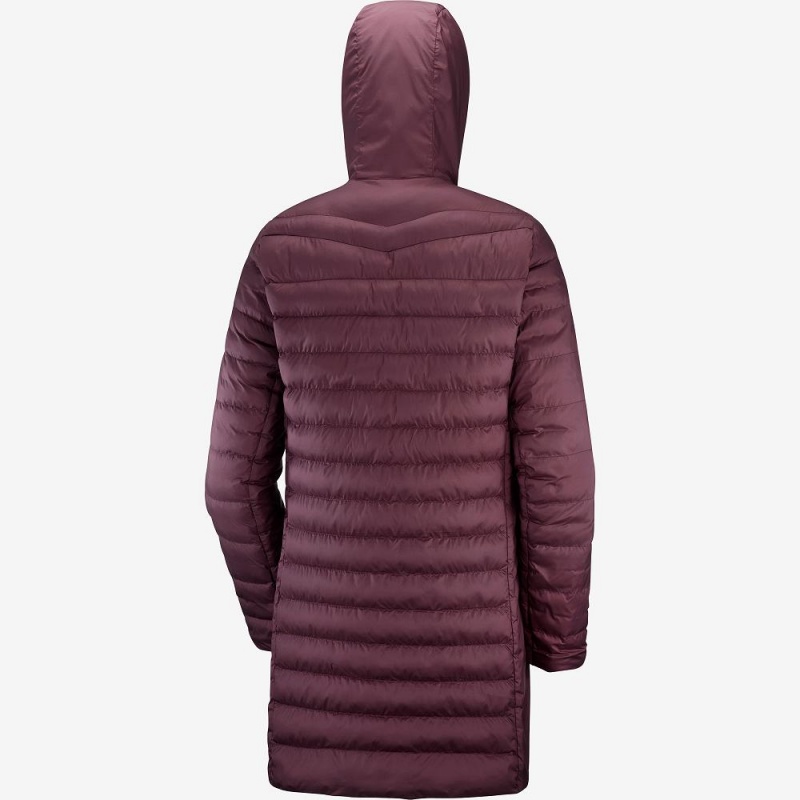 Salomon Essential Xwarm Long Jakke Dame Lilla | 72390-HIAP