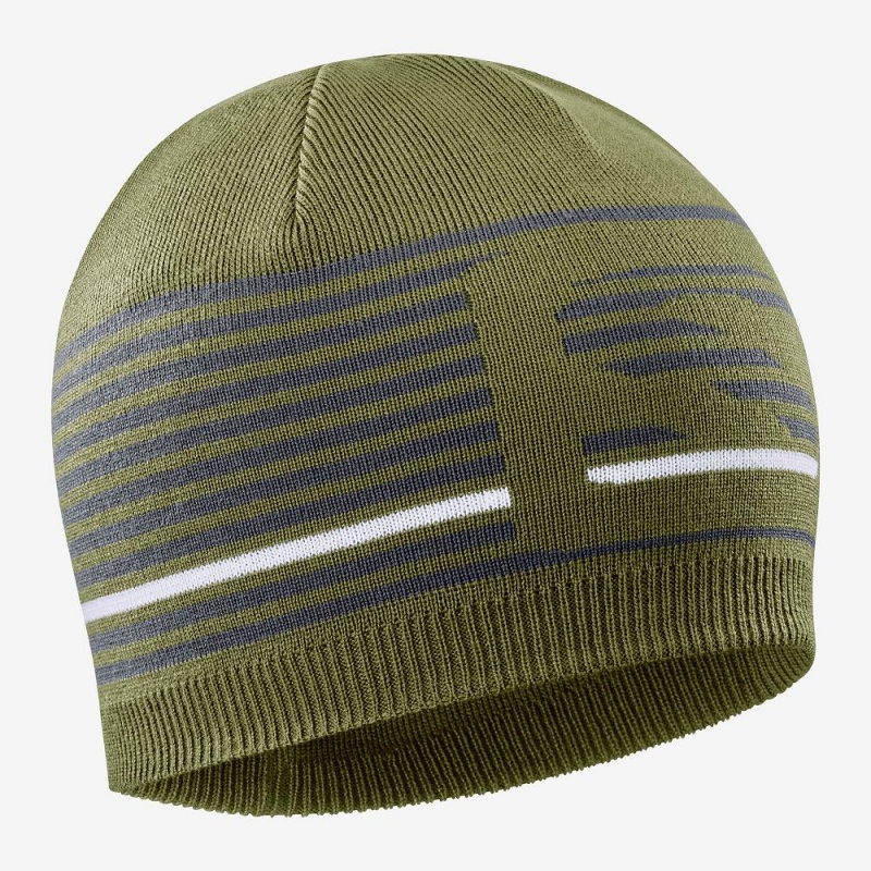 Salomon Flatspin Kort Beanie Hat Herre Grøn | 21845-IUHN