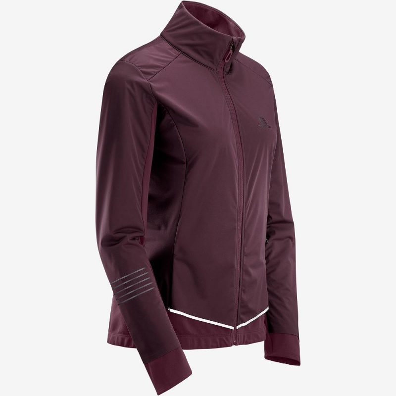 Salomon Lightning Lightshell Jkt W Jakke Dame Lilla | 34629-ARHJ