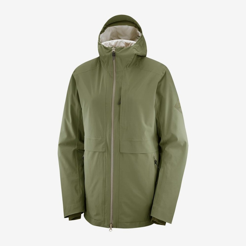 Salomon Outlaw 3In1 Jacket W Skijakker Dame Grøn | 54173-CIHL