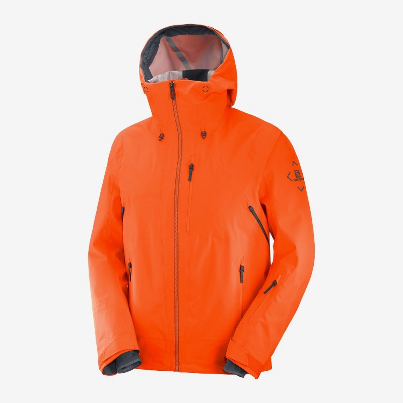 Salomon Outlaw 3L Skijakker Herre Orange | 12385-PDIC