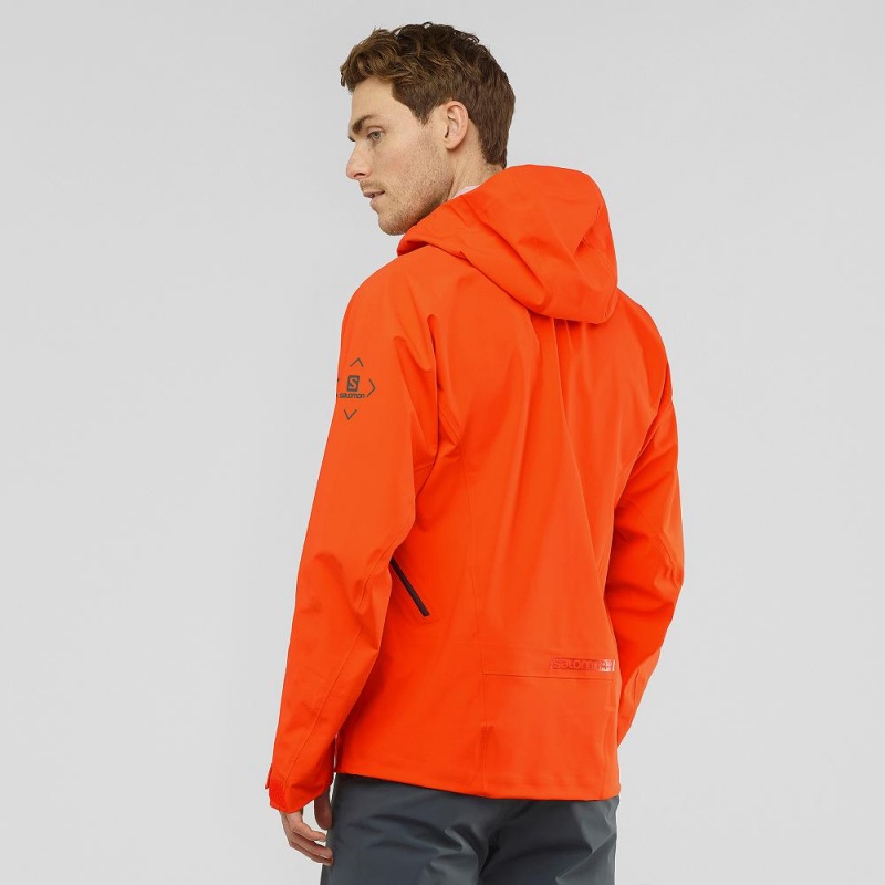 Salomon Outlaw 3L Skijakker Herre Orange | 12385-PDIC