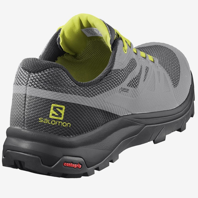 Salomon Outline Gore-Tex Trekking Herre Sølv | 39547-GTDW