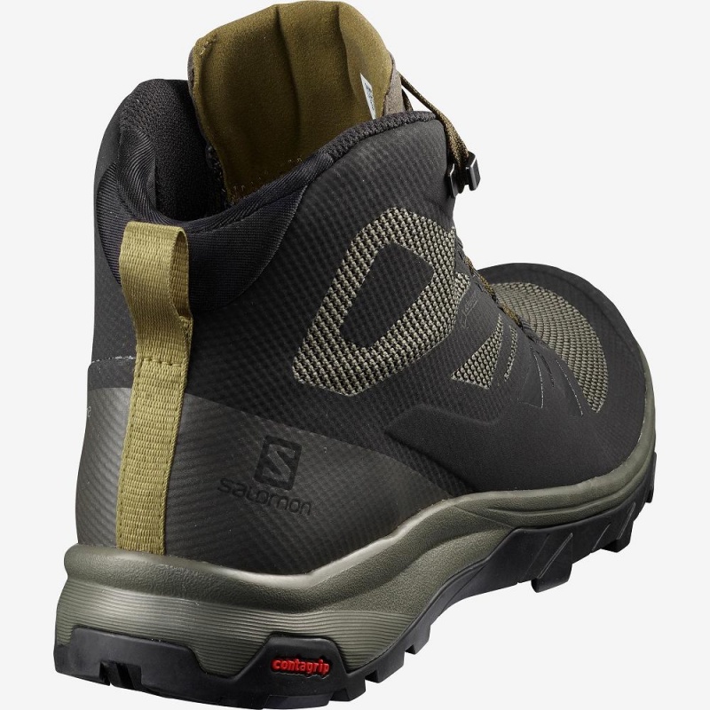 Salomon Outline Mid Gore-Tex Vandrestøvler Herre Sort | 43516-BXEM