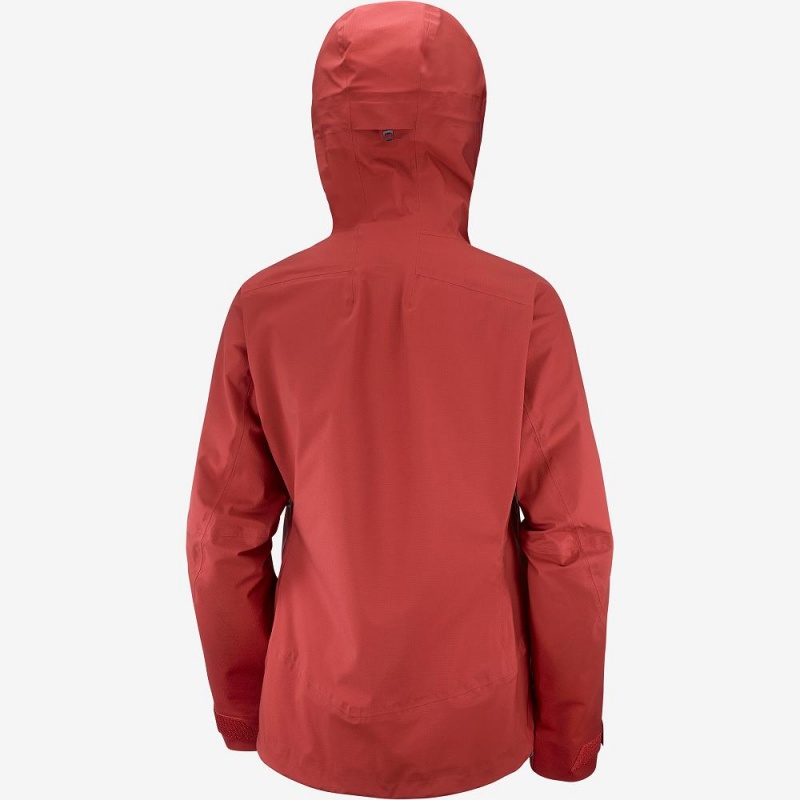 Salomon Outpeak 3L Light Jacket W Skijakker Dame Rød | 94012-TFPG