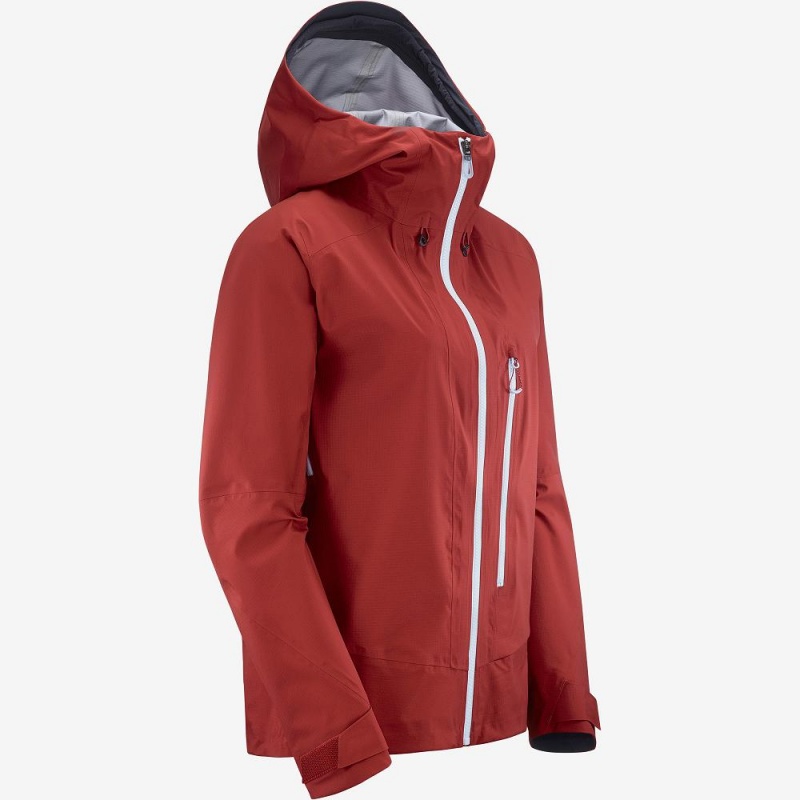 Salomon Outpeak 3L Light Jacket W Skijakker Dame Rød | 94012-TFPG