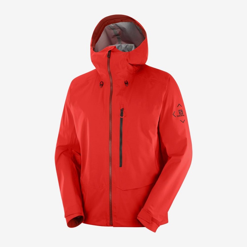 Salomon Outpeak 3L Light Shell Jacket M Skijakker Herre Rød | 71925-RBCV