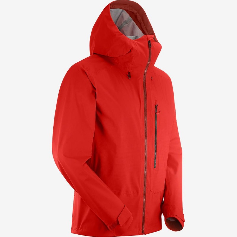 Salomon Outpeak 3L Light Shell Jacket M Skijakker Herre Rød | 71925-RBCV