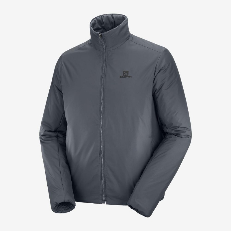 Salomon Outrack Insulated Jacket M Jakke Herre Gray | 65092-OZXR