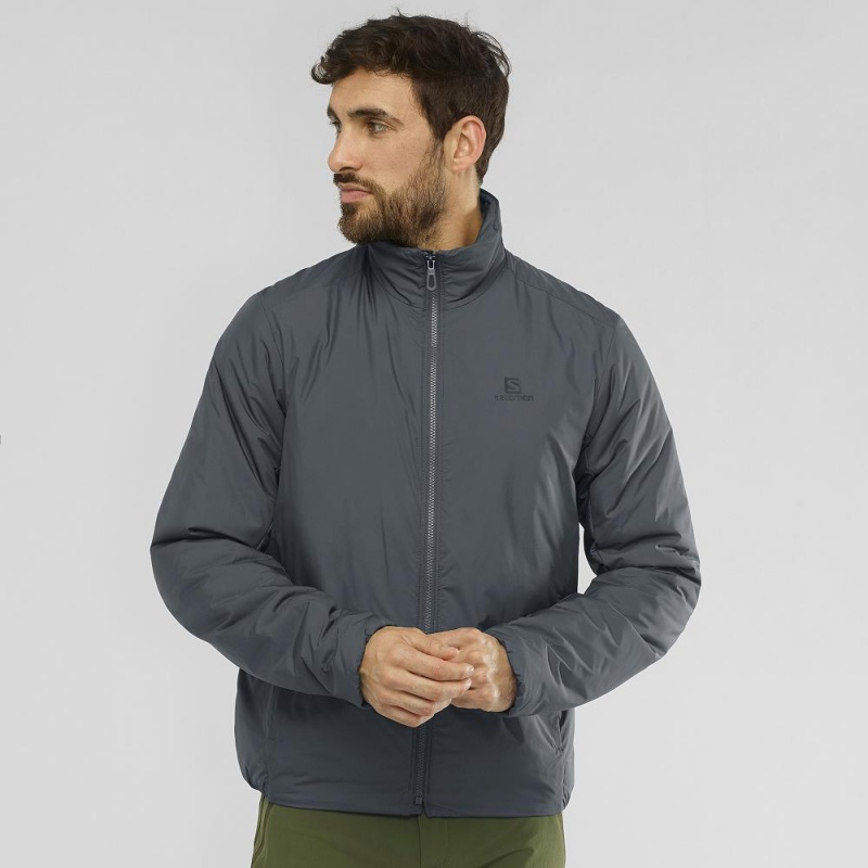 Salomon Outrack Insulated Jacket M Jakke Herre Gray | 65092-OZXR