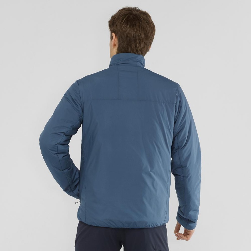 Salomon Outrack Insulated Jacket M Jakke Herre Mørkeblå | 37804-BOKX