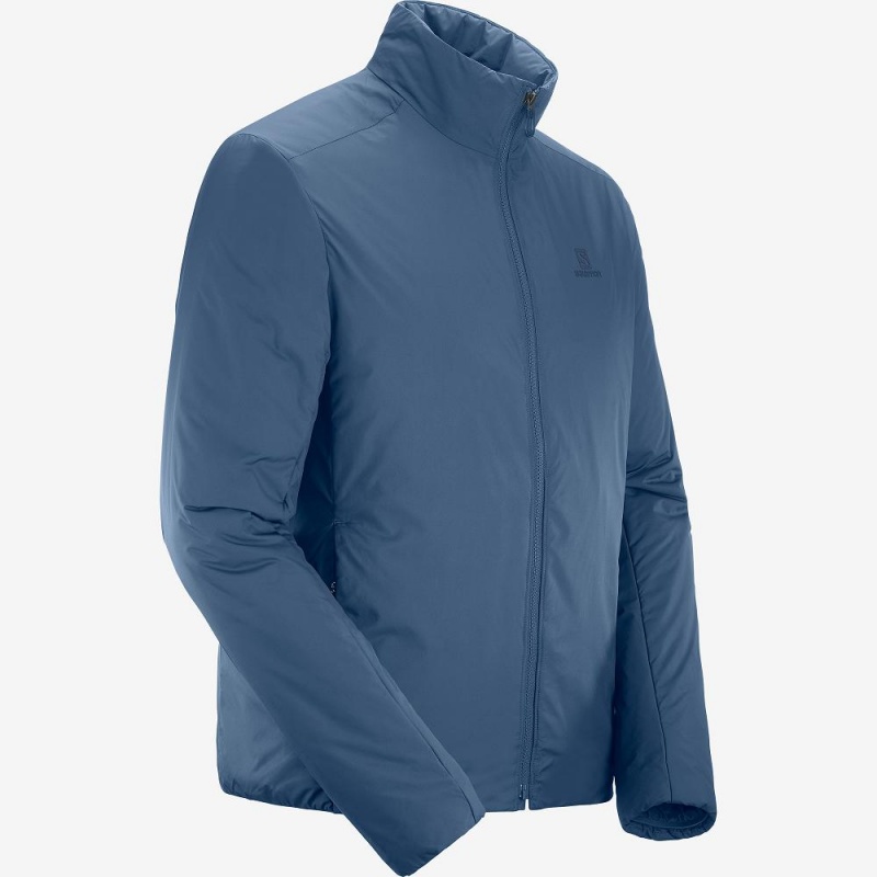 Salomon Outrack Insulated Jacket M Jakke Herre Mørkeblå | 37804-BOKX