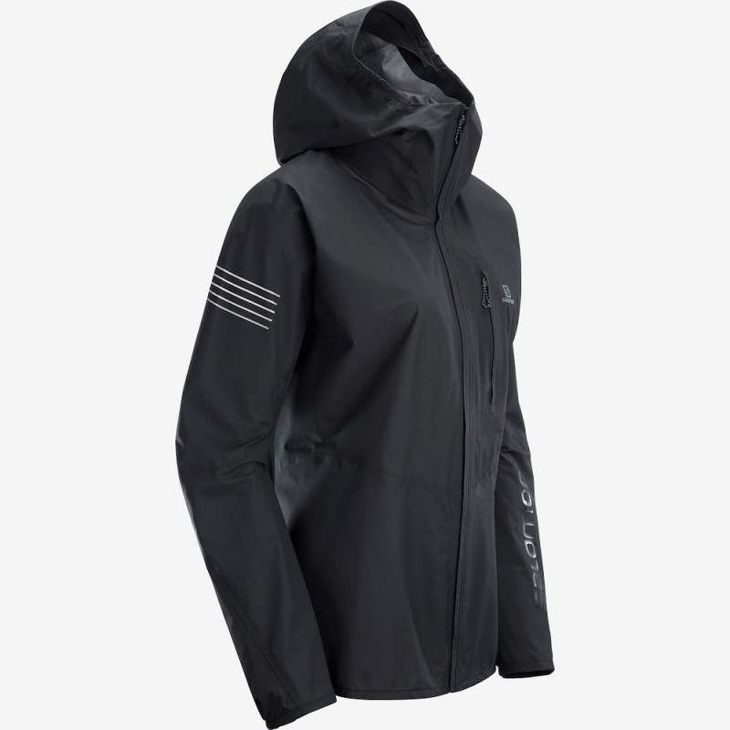 Salomon Outspeed 360 3L Jkt W Jakke Dame Sort | 14625-JNLT