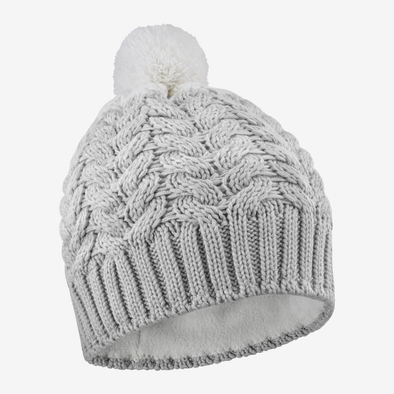 Salomon Poly Beanie Hat Herre Gray | 34270-VYTP