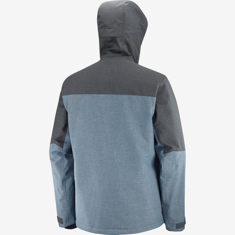 Salomon Powderstash Jacket M Skijakker Herre Blå | 34056-DUKS