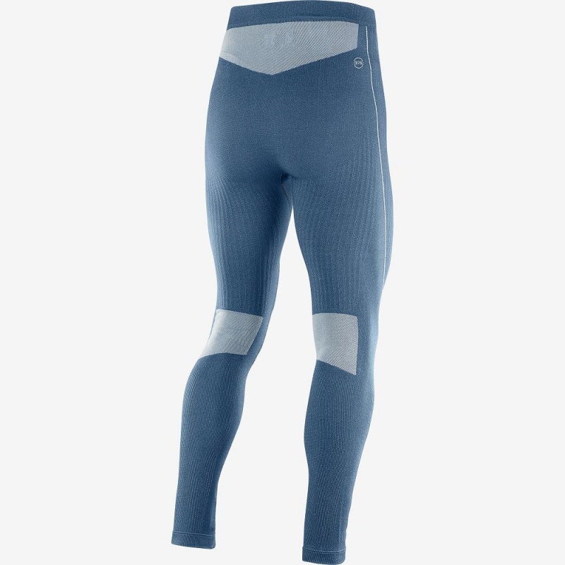 Salomon Primo Warm Tight Seamless M Tights Herre Mørkeblå | 76091-BWDI