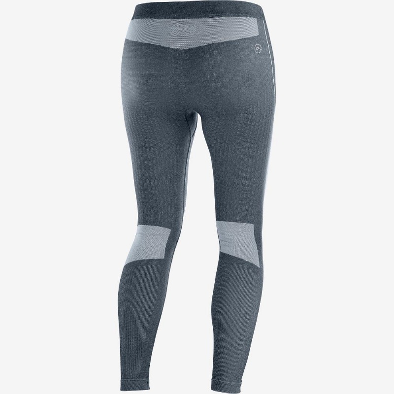 Salomon Primo Warm Tight Seamless W Tights Dame Gray | 03246-GMFR