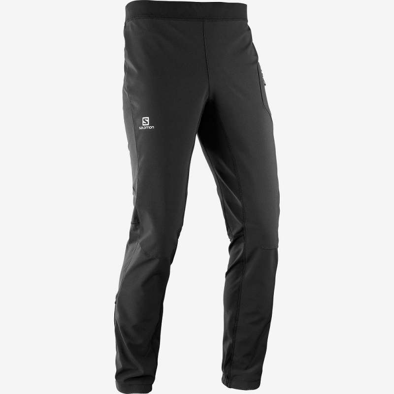 Salomon Rs Warm Softshell M Bukser Herre Sort | 57183-JSFH