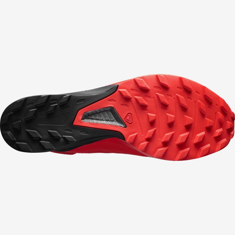 Salomon S Lab Sense 8 Softground Trail Løbesko Herre Rød | 16482-ORAT