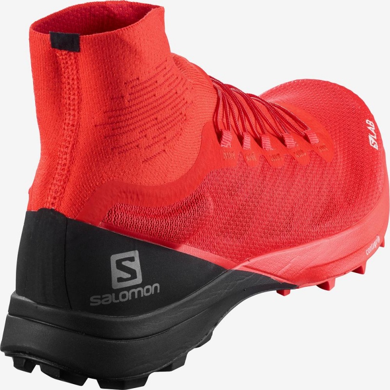 Salomon S Lab Sense 8 Softground Trail Løbesko Herre Rød | 16482-ORAT