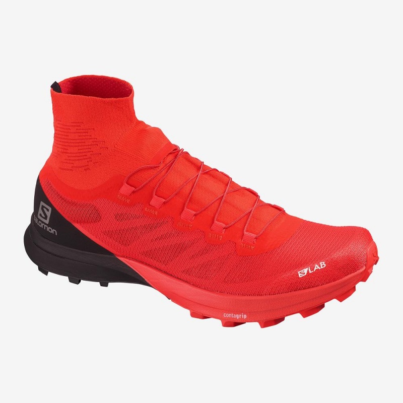 Salomon S Lab Sense 8 Softground Trail Løbesko Herre Rød | 16482-ORAT