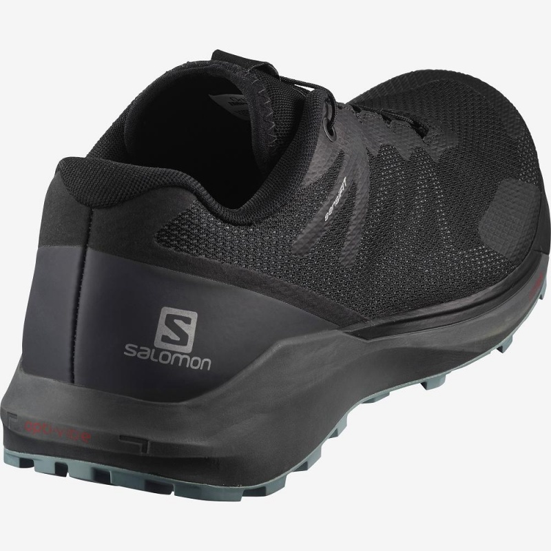 Salomon Sense Ride 3 Trail Løbesko Herre Sort | 63741-EBOL