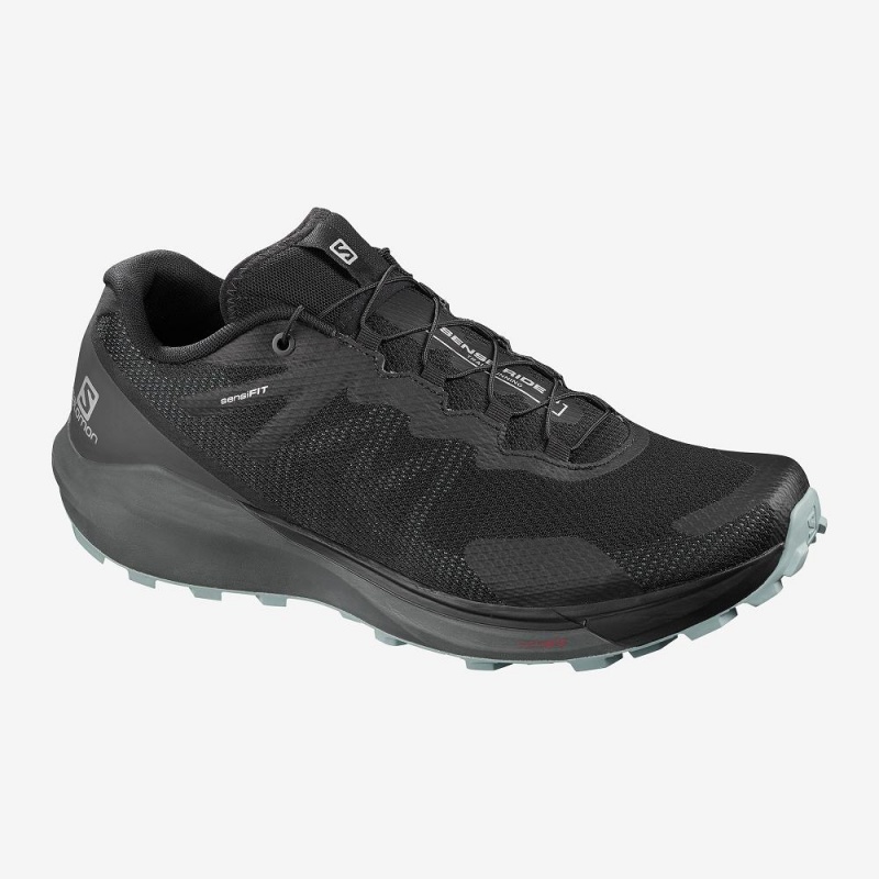 Salomon Sense Ride 3 Trail Løbesko Herre Sort | 63741-EBOL