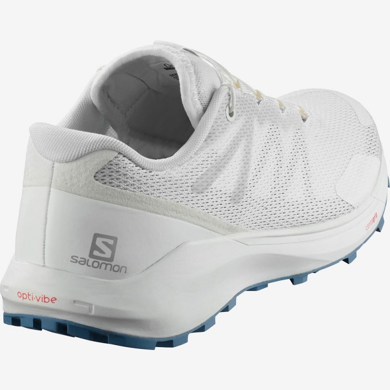 Salomon Sense Ride 3 W Trail Løbesko Dame Hvide | 84971-ZSEP