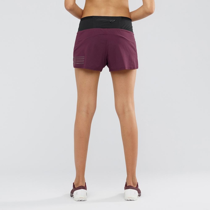 Salomon Sense Shorts Dame Lilla | 45639-KQRJ