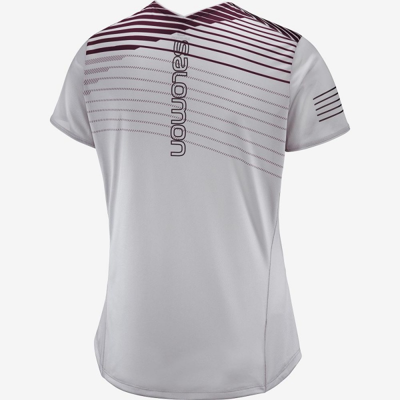 Salomon Sense T Shirts Dame Gray | 31264-WJTV