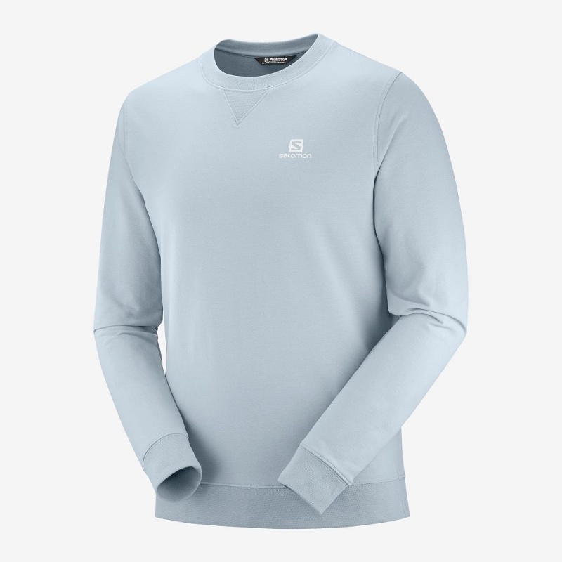 Salomon Shift Crewneck M Pullover Herre Blå | 57210-OZWL