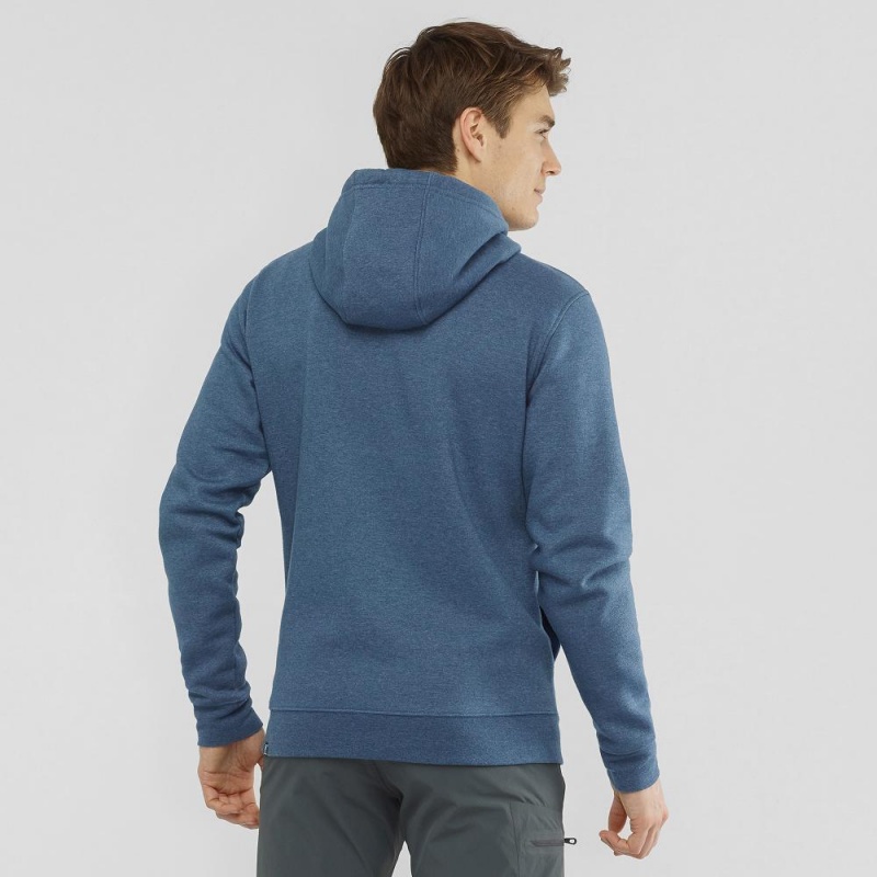 Salomon Shift Full Zip Hoodie M Løbejakke Herre Mørkeblå | 93056-YQJL