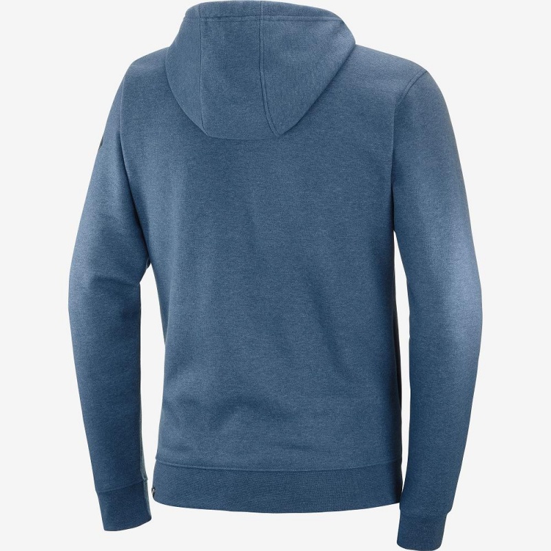 Salomon Shift Full Zip Hoodie M Løbejakke Herre Mørkeblå | 93056-YQJL