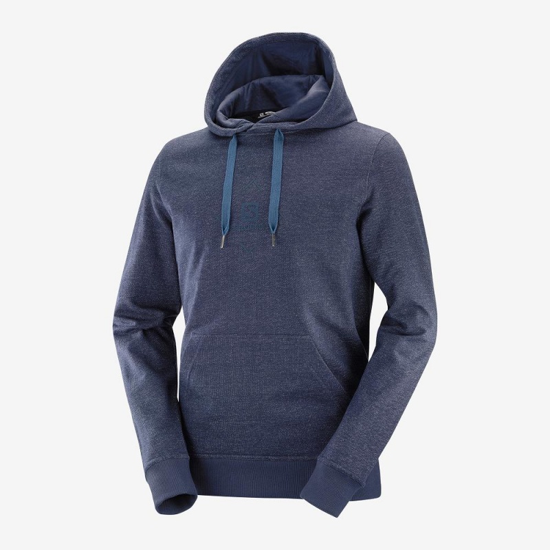 Salomon Shift Hoodie M Hættetrøje Herre Mørkeblå | 48619-BSQY