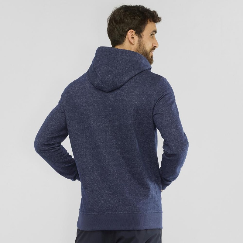 Salomon Shift Hoodie M Hættetrøje Herre Mørkeblå | 48619-BSQY