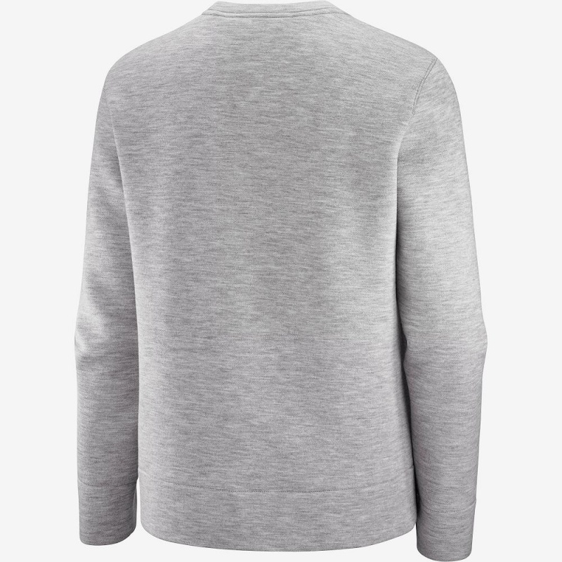 Salomon Sight Crew Neck W Pullover Dame Gray | 40162-NWJY