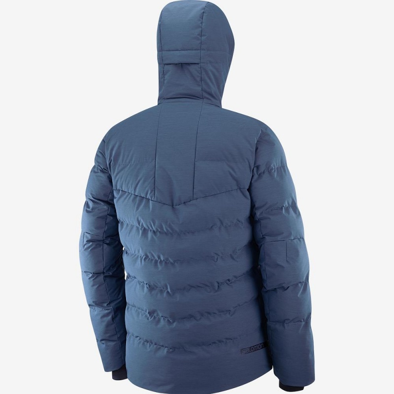 Salomon Snowshelter Jacket M Skijakker Herre Mørkeblå | 38971-NEWS