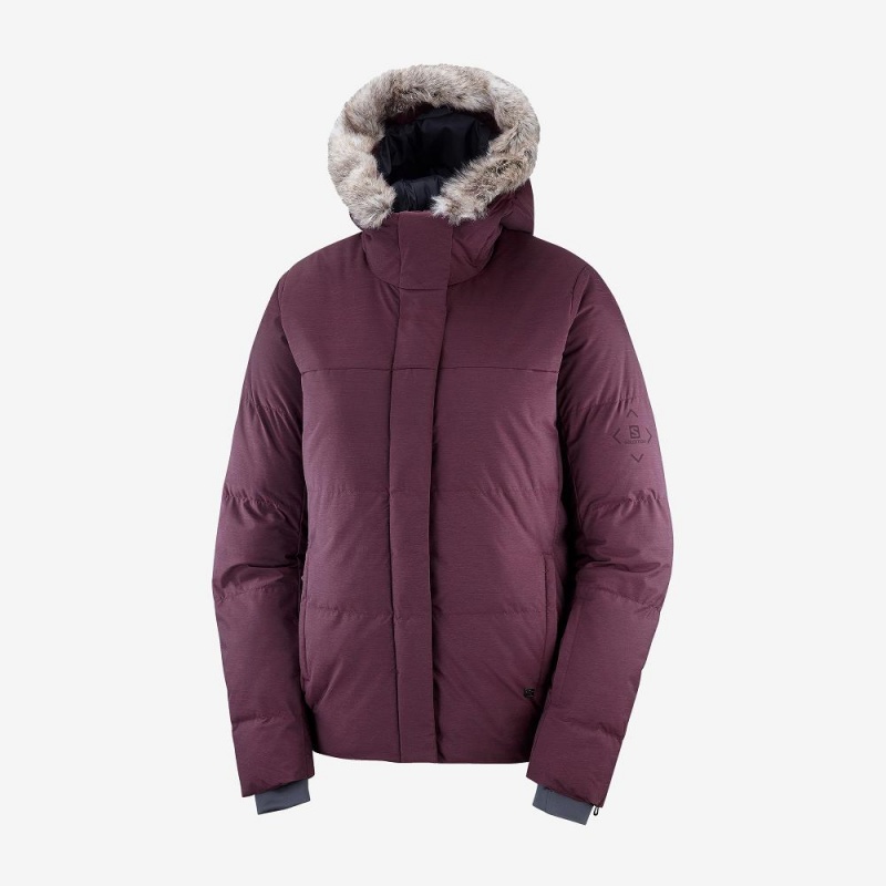 Salomon Snuggly Warm Jacket W Skijakker Dame Lilla | 47965-WEZR