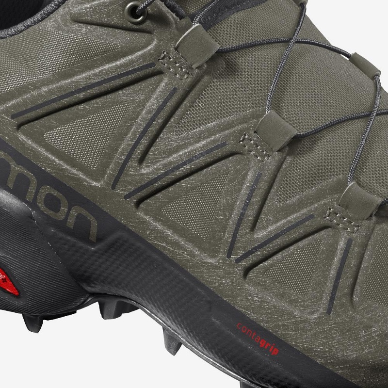 Salomon Speedcross 5 Brede Trail Løbesko Herre Grøn | 72681-CQVE