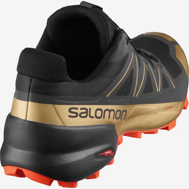 Salomon Speedcross 5 Gts Trail Løbesko Herre Sort | 80349-NSUD