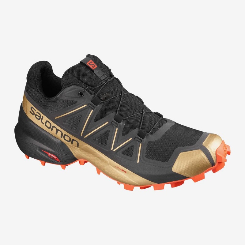 Salomon Speedcross 5 Gts Trail Løbesko Herre Sort | 80349-NSUD