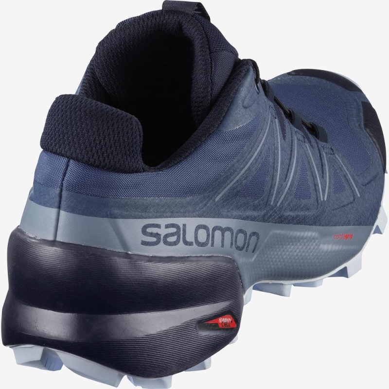 Salomon Speedcross 5 Trail Løbesko Dame Blå | 47685-DLTB