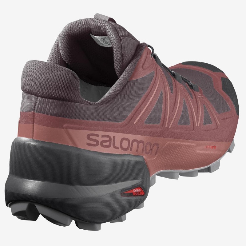 Salomon Speedcross 5 Trail Løbesko Dame Rød | 38670-XPYA