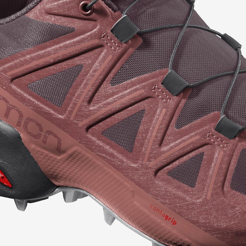 Salomon Speedcross 5 Trail Løbesko Dame Rød | 38670-XPYA