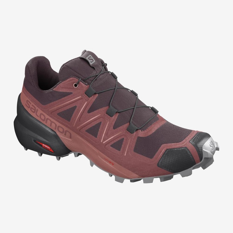 Salomon Speedcross 5 Trail Løbesko Dame Rød | 38670-XPYA