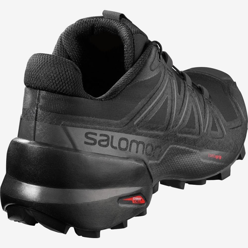 Salomon Speedcross 5 Trail Løbesko Dame Sort | 75321-EWLZ